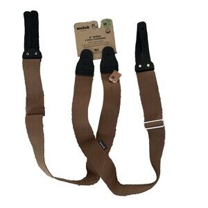 Welch Men's Elastic Button-End X-Back 2 Inch Work Suspenders Size M 46 Long NWT